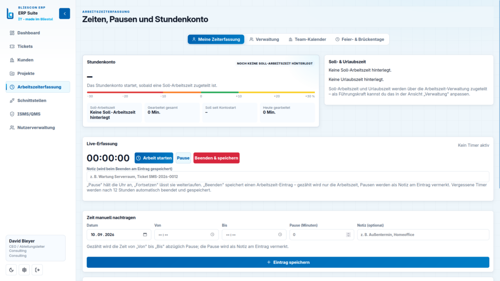 Zeiterfassung